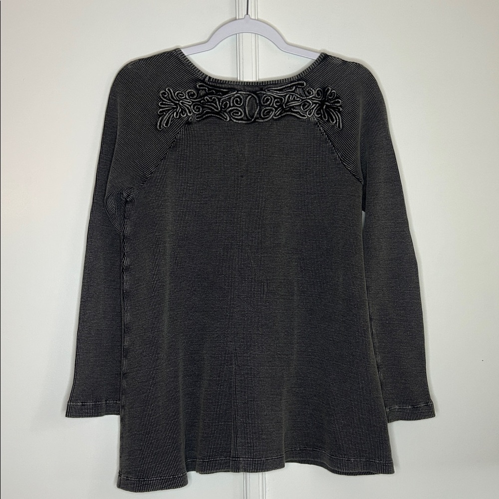 Soft Surroundings Thermal Embroidered Top - Picture 8 of 9